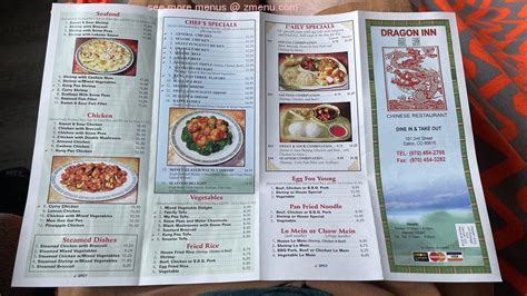 Online Menu of DRAGON INN Restaurant, Eaton, Colorado, 80615 - Zmenu