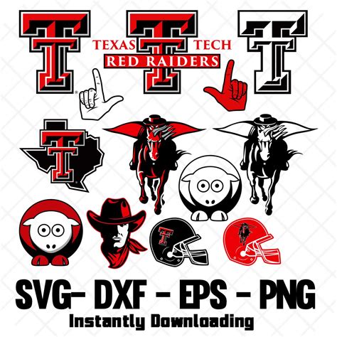 Texas Tech Red Raiders SVG Cut Files - vector svg format