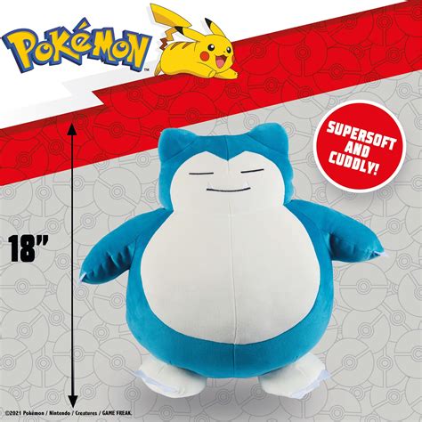 Pokemon | Pokémon 18 inch Snorlax Sleeping Plush | Plushes | SportsDirect.com