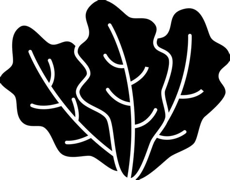 Romaine Lettuce Glyph Icon Vector 5163104 Vector Art at Vecteezy