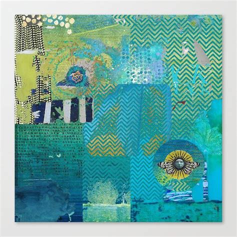 Afterlife Abstract Art Collage Canvas Print by shereejoy | Society6 ...