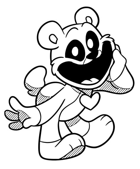 Bobby BearHug Smiling Critters coloring page - Download, Print or Color Online for Free