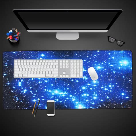 Cool Large Anti-Slip Thicken Mouse Pad Gaming Keyboard Pad Office Desktop Large Mice Keyboard Mat