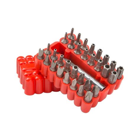 TEKTON Security Screwdriver Bit Set (33-Piece)-2930 - The Home Depot