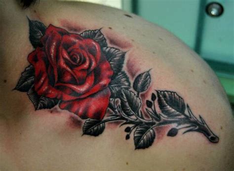 Meaning of Rose Tattoo - Black, Blue, Purple, and Other Roses Tattoos - HubPages