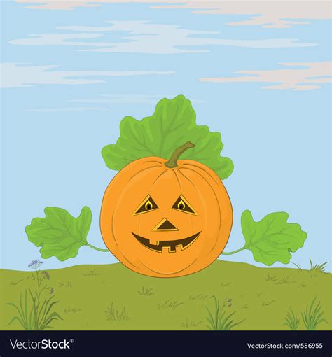 Pumpkin jack o lantern Royalty Free Vector Image