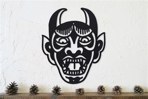 Traditional Demon Tattoo Sign American Traditional Tattoo Art Wall Art ...