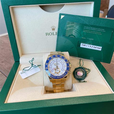 Rolex Yacht-Master 116688 18ct Yellow Gold White - The Wrist Watcher