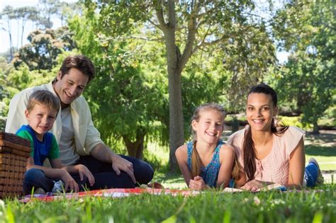 Premium Photo | Happy family on a picnic in the park