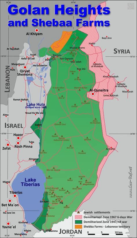 Golan Heights and Shebaa Farms : syriancivilwar