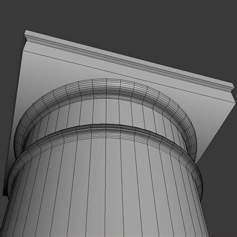 ancient roman tuscan column 3d model