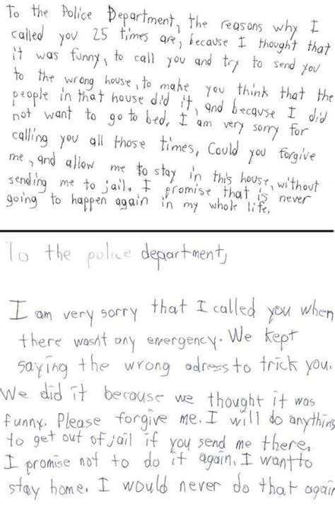 Look: Boys write apology notes for pranking police - UPI.com