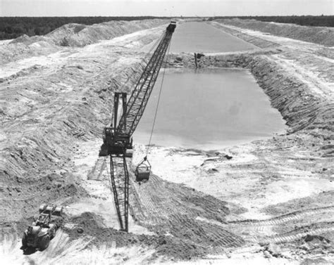 Construction of the Cross Florida Barge Canal resumed in the 1960s, in an attempt to link the ...