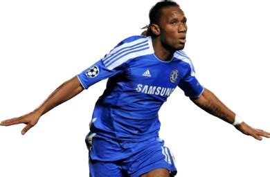 Didier Drogba Chelsea football render - FootyRenders
