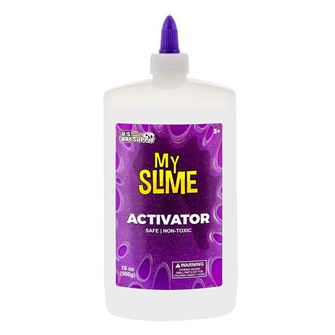 My Slime Activator Solution 16 Ounce Bottle - Make Your Own Slime, Just Add Glue - Kid Safe, Non ...