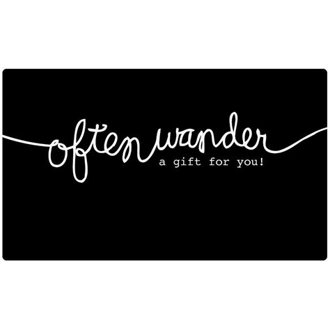 Gift Card | Often Wander