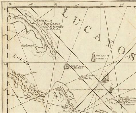 1775 Map of The Windward Passage | Etsy