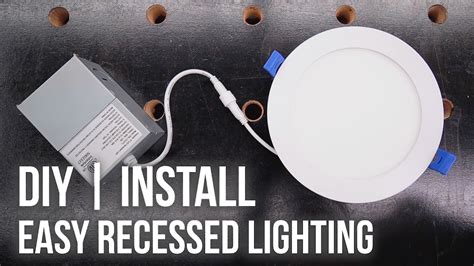 How to Install Recessed Lights | Easy DIY LED Install - YouTube