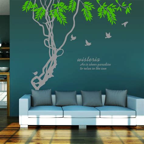 Living room giant family tree wall sticker adhesive vinyl home decor wall decal bedroom large ...