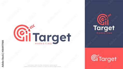 bullseye target logo design Stock Vector | Adobe Stock