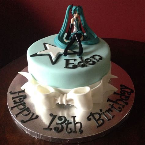 Hatsune Miku Birthday Cake | Anime cake, Creative birthday cakes, Pretty birthday cakes