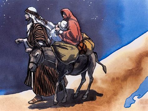 Mary, Joseph and Jesus Go to Egypt