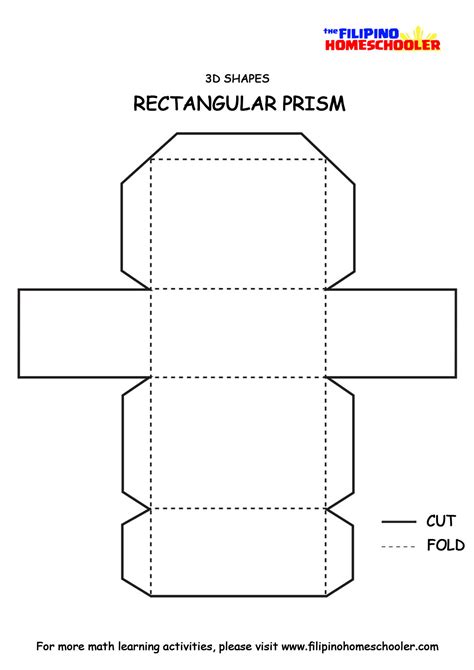 3D Shapes Paper Models — The Filipino Homeschooler