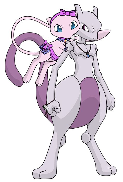 My Mew and Mewtwo by Reitanna-Seishin on DeviantArt