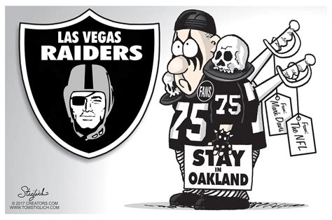 Editorial Cartoon U.S. Oakland Raiders Las Vegas fans Mark David NFL ...