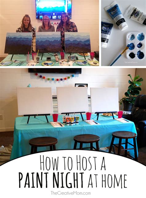 How to Host a Paint Night at Home - The Creative Mom