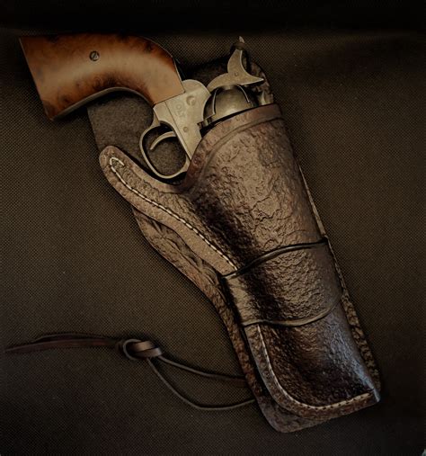 Colt 45 Single Action Pistol Holster. Wild West Gun Holster for 4.75 5. ...