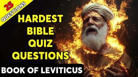 25 Bible Questions About Laws and Rituals in the Book of Leviticus to Test Your Knowledge - YouTube