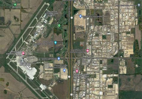 Terminals (gate) map Edmonton International Airport YEG Alberta