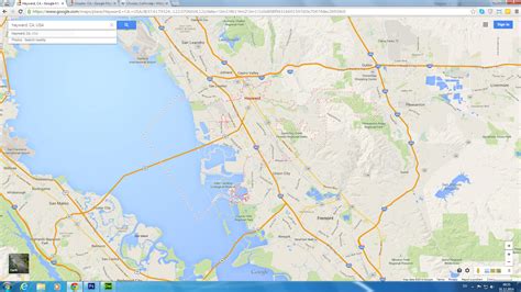 Hayward, California Map