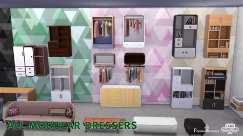 The Sims 4 Dream Home Decorator – BB Modular dressers – Platinum Simmers