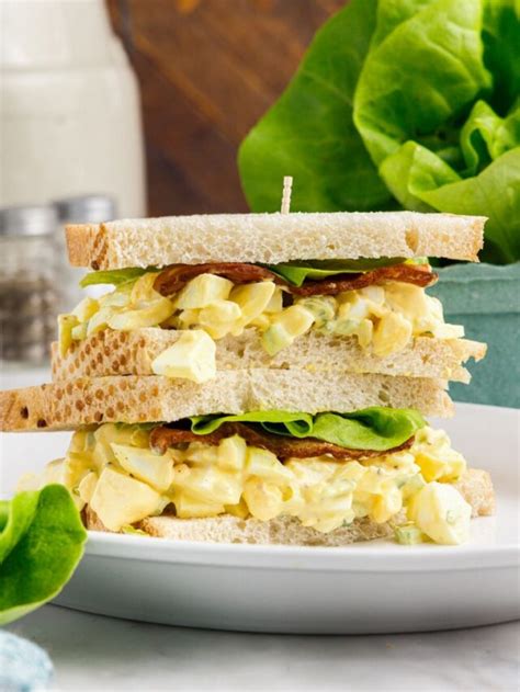 Egg Salad Sandwich with Bacon - Together as Family