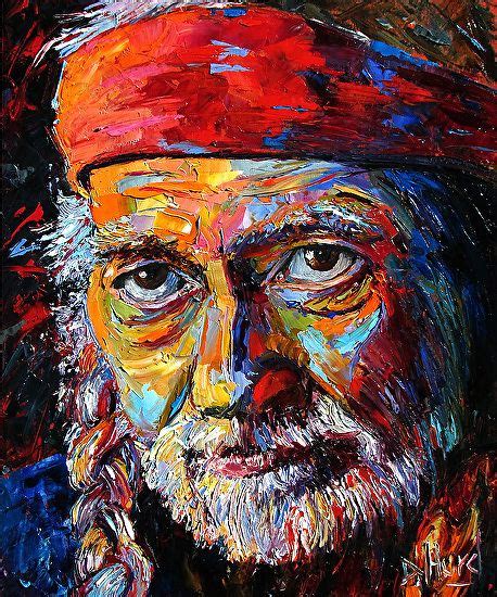 Willie Nelson Portrait by Debra Hurd Oil ~ 24 inches x 20 inches | Music art painting, Portrait ...