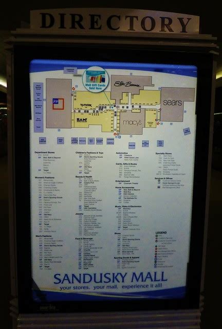 Sandusky Mall Directory | The Sandusky Mall opened in 1977 a… | Flickr ...