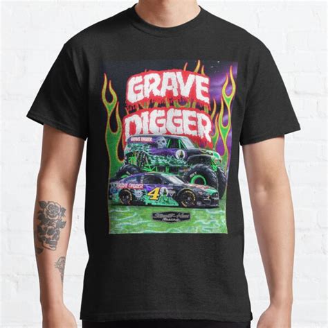 "Grave Digger " T-shirt by CGardnerDesign | Redbubble