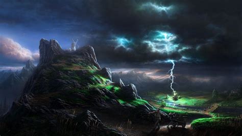 Volcano Lightning Wallpapers - Top Free Volcano Lightning Backgrounds - WallpaperAccess