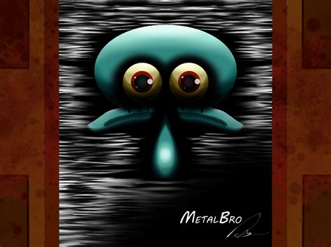 Maybe you opened the wrong door.. I made Red Mist Squidward from the Creepypasta! Hope you enjoy ...