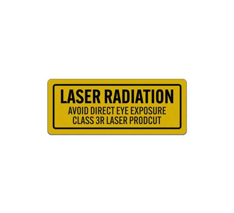 Laser Class 3R Decal (Reflective)