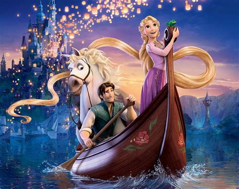 HD wallpaper: Tangled Boat Scene, Disney Tangled wallpaper, Cartoons ...