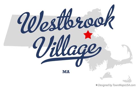 Map of Westbrook Village, MA, Massachusetts