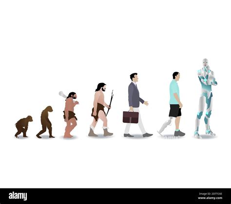 Evolution ape cyborg hi-res stock photography and images - Alamy