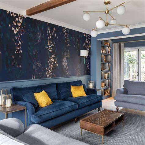 Sofas & Stuff on Instagram: “The glorious marriage of navy and mustard, beautifully styled by ...