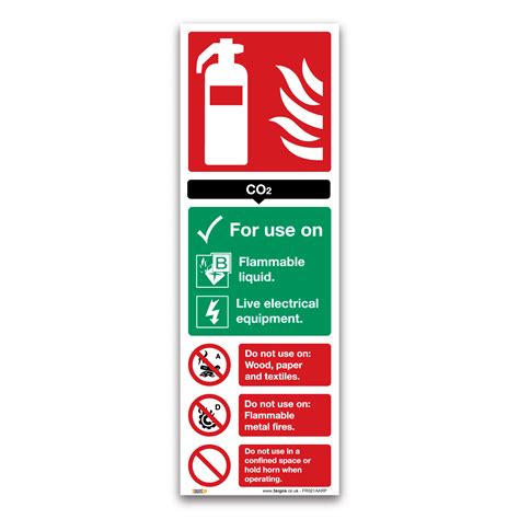 CO2 Fire extinguisher Sign