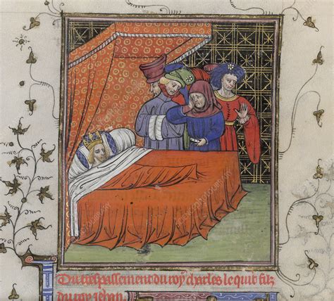 Death-bed of King Charles V - Stock Image - C018/5923 - Science Photo ...