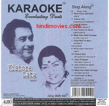 Kishore Lata vol. 1 Karaoke CD | Hindi Movies