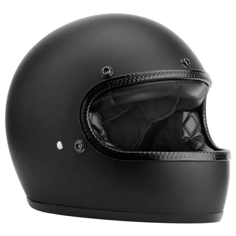 VINTAGE MOTORCYCLE HELMET Full Face Retro Matte Black electric bike e bike $109.95 - PicClick